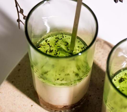 Mojito fromage med marengsbund