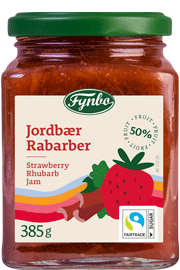 Fynbo Jordbaer Rabarber Marmelade