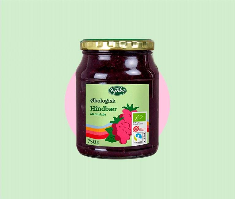 Økologisk Hindbær Marmelade