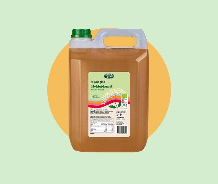 Okologisk Hyldeblomst Drik Saft Frugtdrik